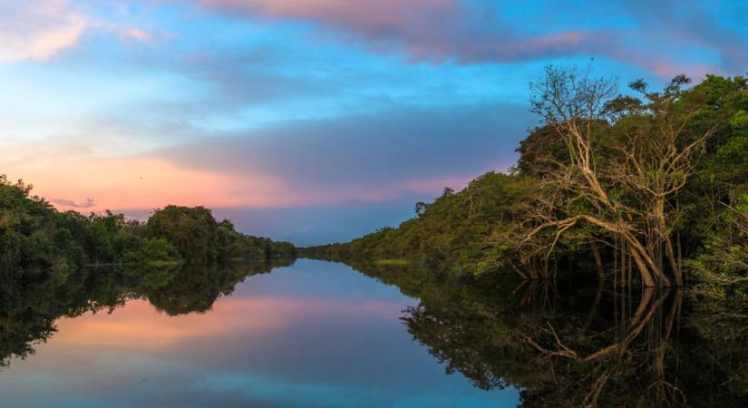 Mélyponton a Rio Negro vízszintje