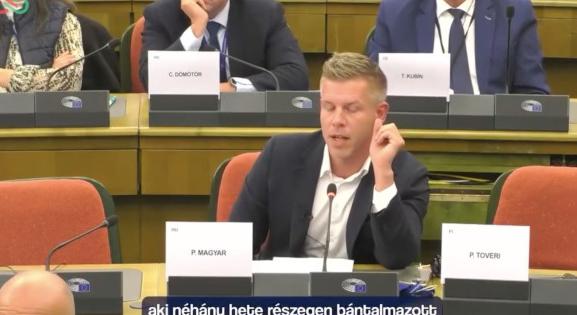 Magyar Péter nekiment két fideszesnek az EP-ben