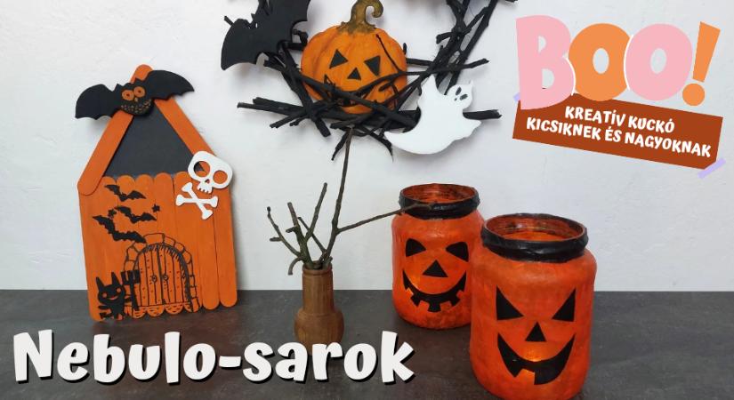 BOO! Kreatív halloweeni dekorációk a Nebulo-sarokban