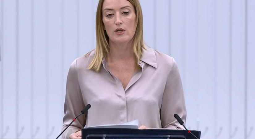 Roberta Metsola, az Európai Parlament elnöke magyarul figyelmeztette Orbán Viktort