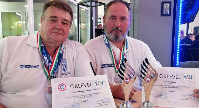 Autóval és motorral is remekeltek vármegyénk polgárőrei