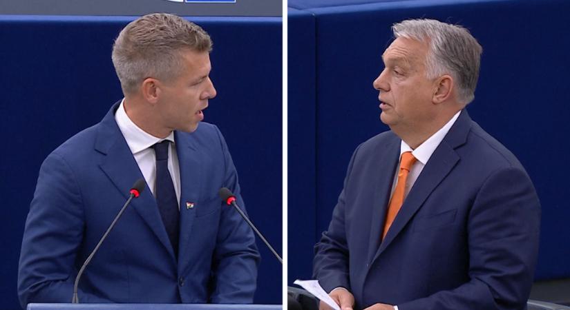 Magyar: „Mindketten tudjuk, hogy vége van!”, Orbán: „A saját hazáját támadja!” – videón a szerdai EP-vita