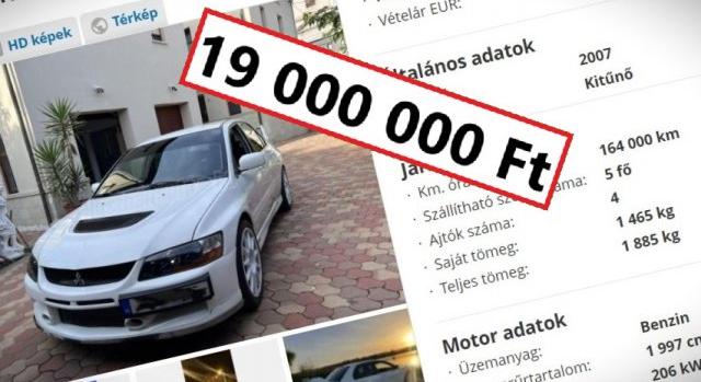 19 milliót kérnek itthon ezért a 17 éves Mitsubishiért!