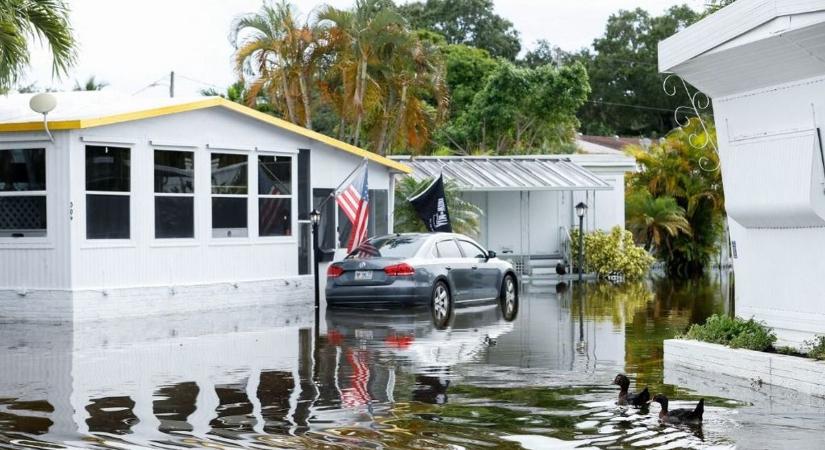 Tornádók, és szakadó eső pusztít Floridában a Milton hurrikán érkezése előtt