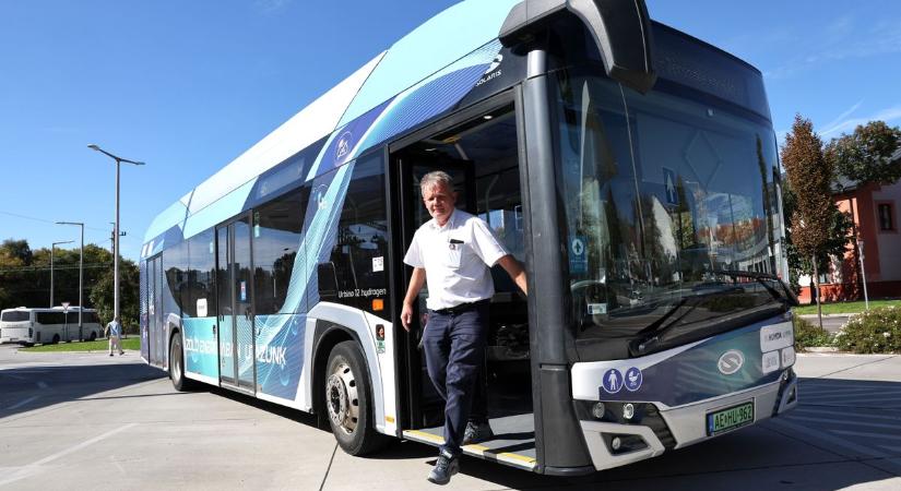 Hidrogénbusz járja Kaposvár útjait