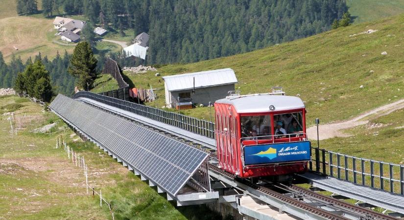 Napelemek a svájci vonatsínek között: ennek vajon mi értelme?