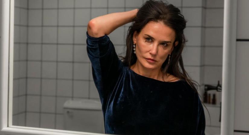 Demi Moore Oscar-gyanúsat alakít az év filozofikus sokkhorrorjában