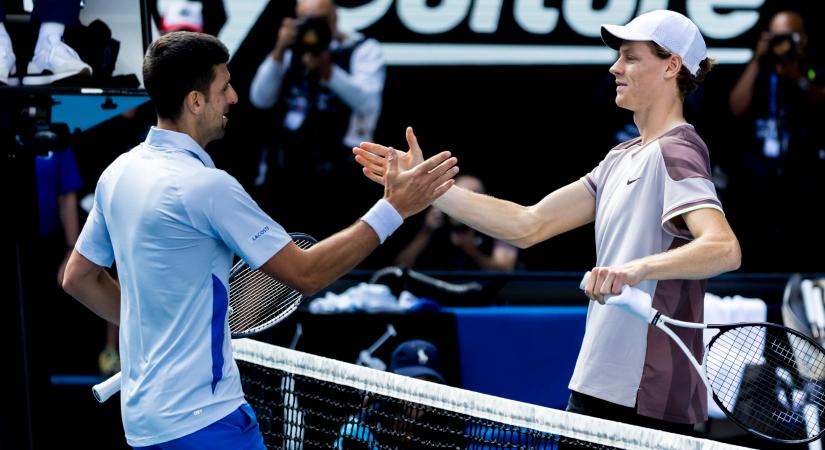 Sinner marad a világelső, Djokovic a 100. sikerére hajt