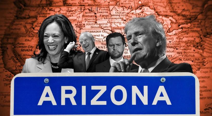 Trump „arrogáns”, Harris egy „idióta” – megjósolhatatlan, ki húzhatja be a billegő Arizonát