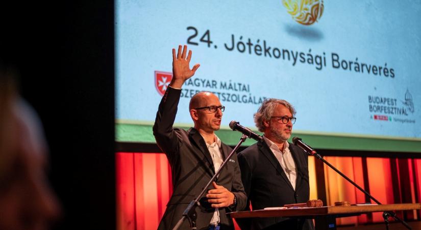 A 24. Jótékonysági Borárverésen új rekord született