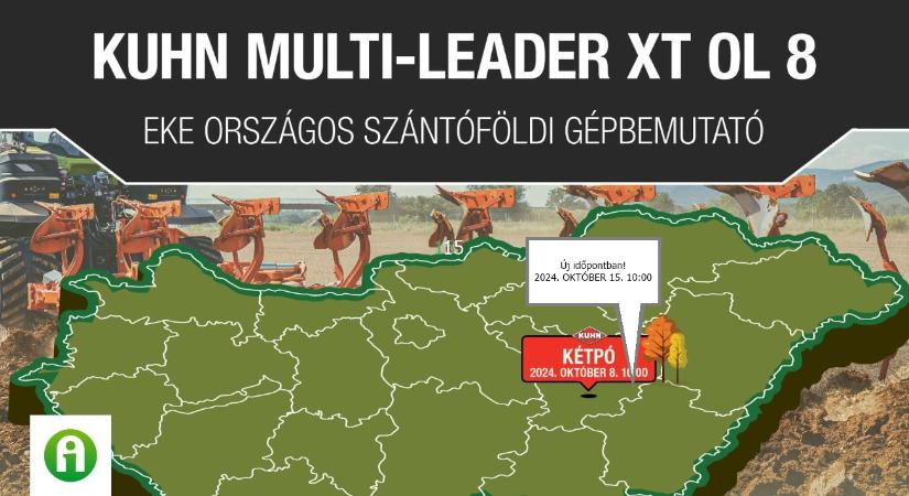 KUHN MULTI-LEADER XT OL 8 eke gépbemutató – Kétpó