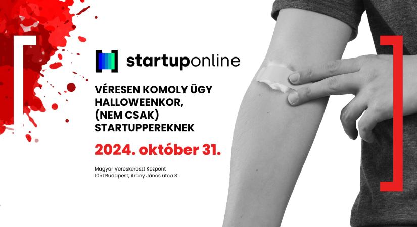 Véres Halloween, ezúttal jó ügyért – közösen szólítja meg a hazai startupszektort a Magyar Vöröskereszt és a Startup Online