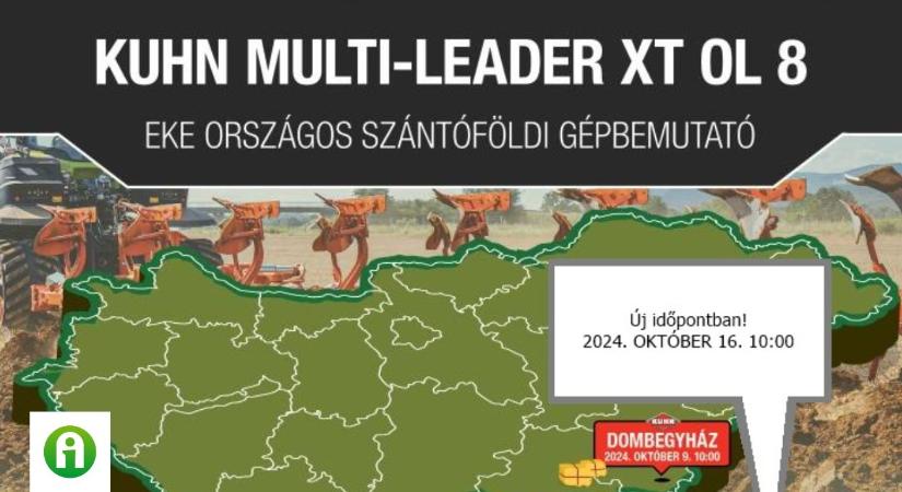 KUHN MULTI-LEADER XT OL 8 eke gépbemutató – Dombegyház