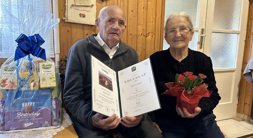 A legidősebb dunakiliti férfit ünnepelték: Bátori László 95 éves