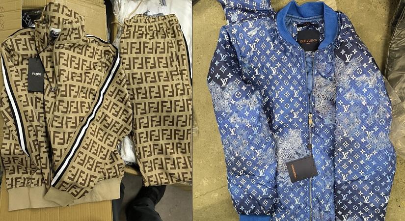 Több mint tízezer hamis Prada, Dolce Gabbana, Louis Vuitton ruhát találtak egy bolgár kamionban – videóval