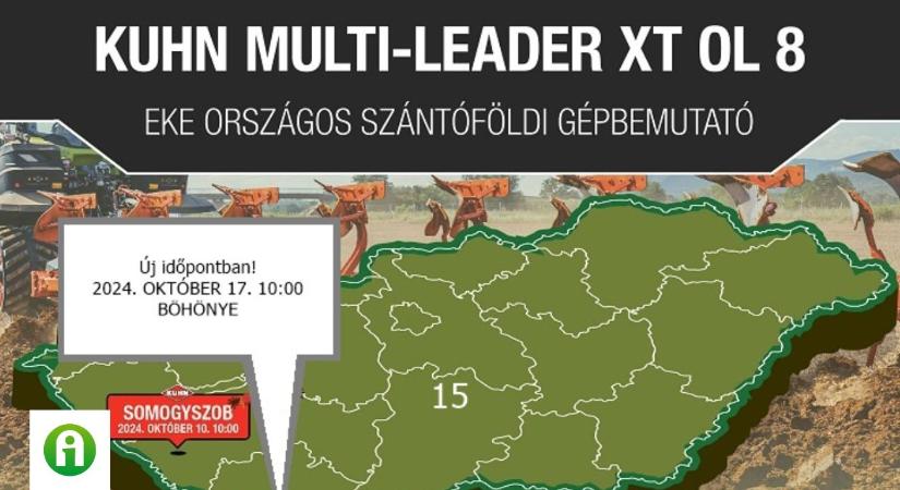 KUHN MULTI-LEADER XT OL 8 eke gépbemutató – Böhönye