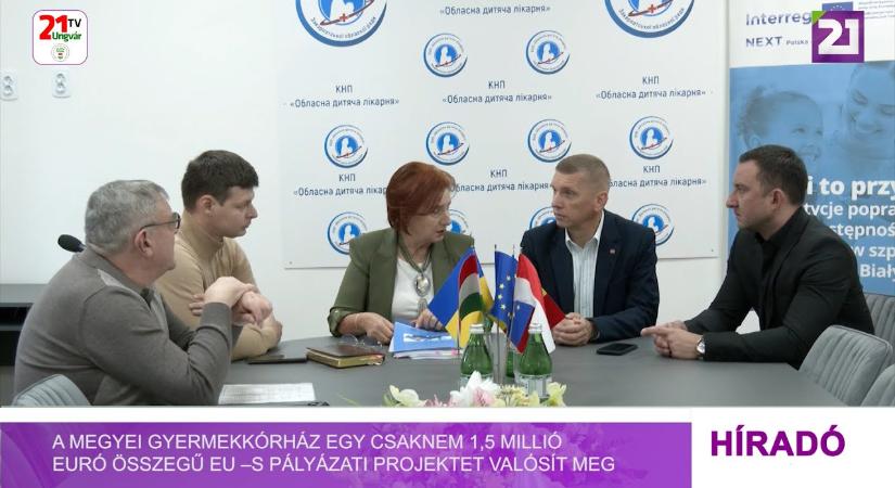 A megyei gyermekkórház egy csaknem 1,5 millió euró összegű EU-s pályázati projektet valósít meg (videó)