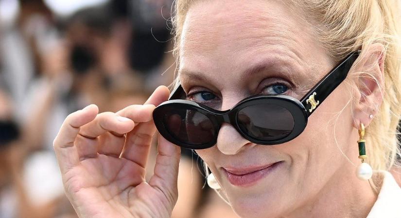 Budapesti étteremben fotózkodott Uma Thurman