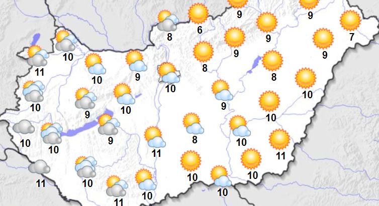 A Dunántúlon elfelejthetik a napot pénteken