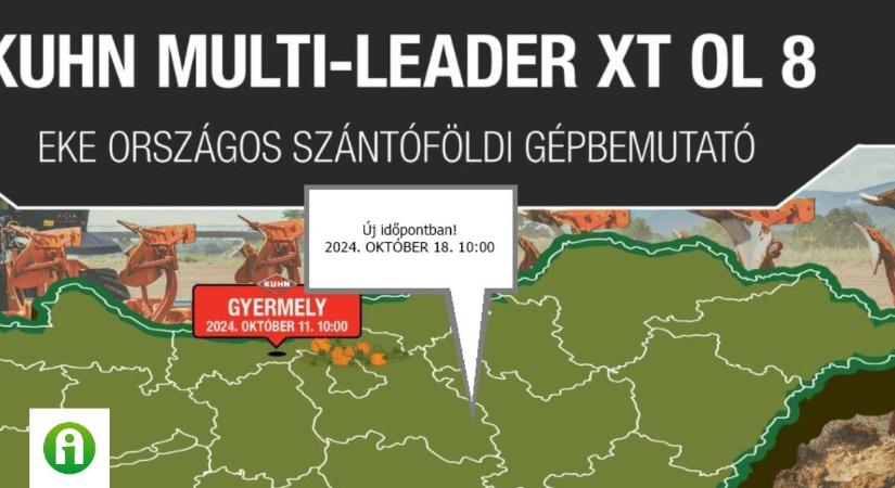 KUHN MULTI-LEADER XT OL 8 eke gépbemutató – Gyermely