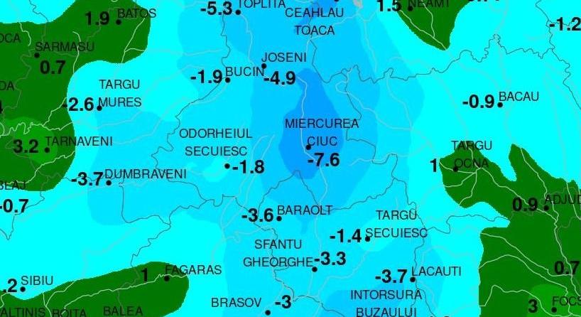 A szezon legkeményebb hidege Csíkban