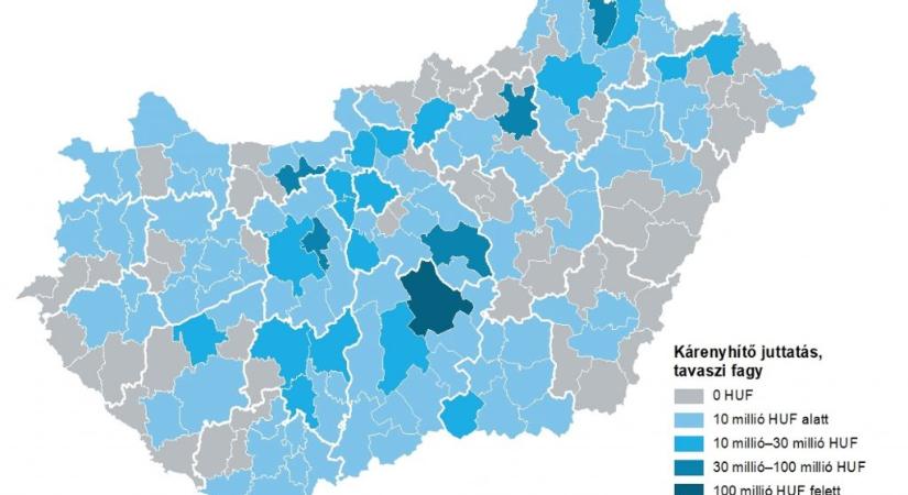 2023-ban a tavaszi fagyok okozták a legtöbb kárt