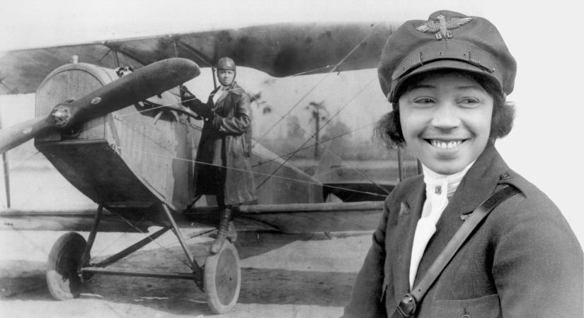 Az első afroamerikai pilótanő, Bessie Coleman az elnyomás ellen is harcolt