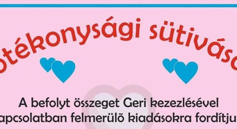 Egy szelet süti a 4,5 éves Geri gyógyulásáért