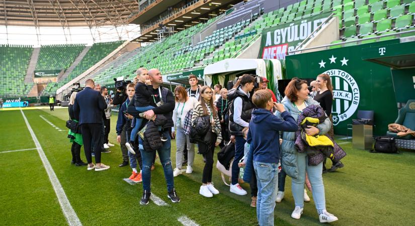 Betegségből gyógyuló gyerekeket láttak vendégül a Fradinál