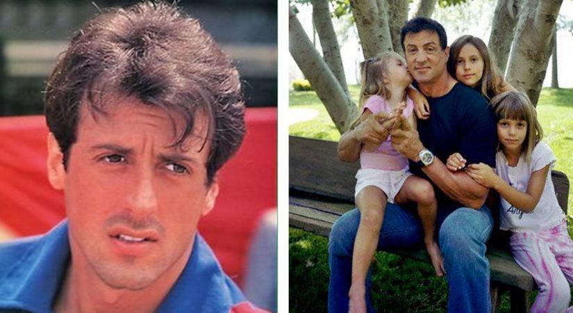 Sylvester Stallone egy képen pózol lányaival: Sophia, Sistine és Scarlet elképesztően dögös nőkké váltak