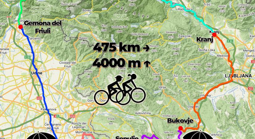 Kerékpárral a Júliai-Alpok körül