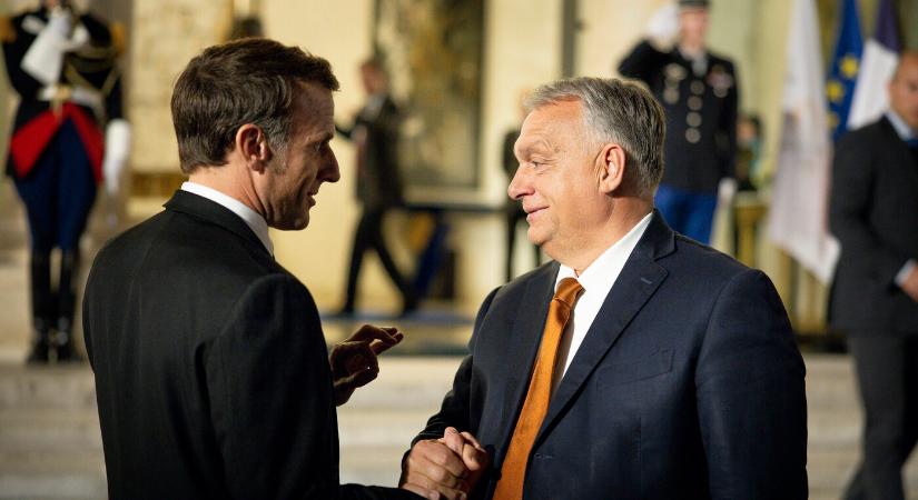 Emmanuel Macronnal tárgyalt Orbán Viktor a párizsi villámlátogatásán