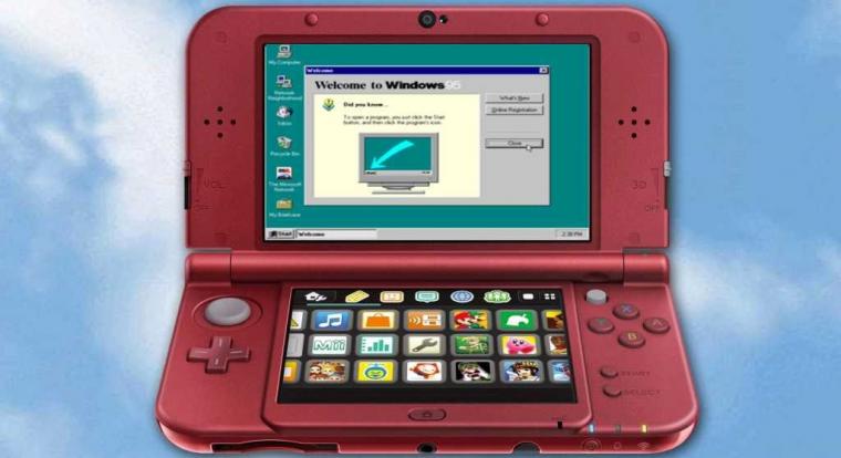 Napi büntetés: Windows 95-öt futtattak egy Nintendo 3DS-en