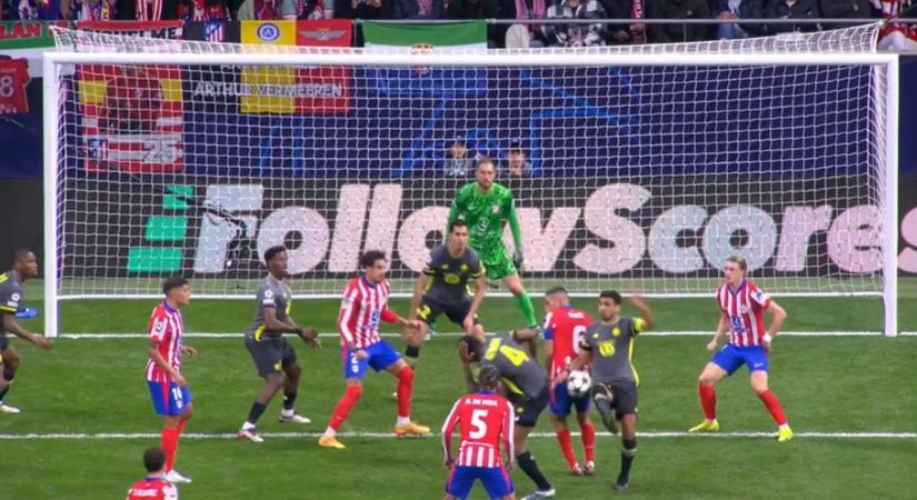 Az Atlético Madrid panaszt tett az UEFA-nál egy kezezés miatt