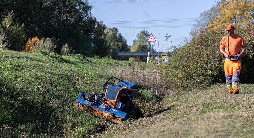 Gázálarc és gumiabroncs az illegális hulladékban