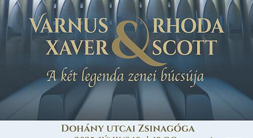 Varnus Xaver & Rhoda Scott: A Két élő legenda zenével búcsúzik egymástól