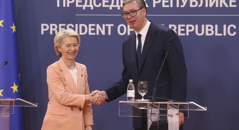 Ursula von der Leyen kinyitotta az ajtót a szerbek előtt