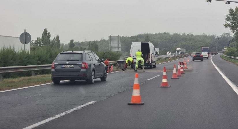 M7: Gigadugó bontás miatt