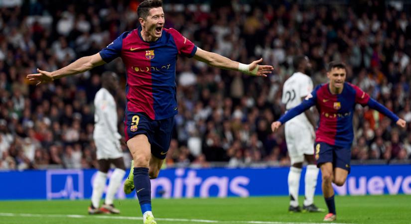 La Liga: Lewandowski duplázott, a Barcelona nyerte az El Clásicót! – videóval