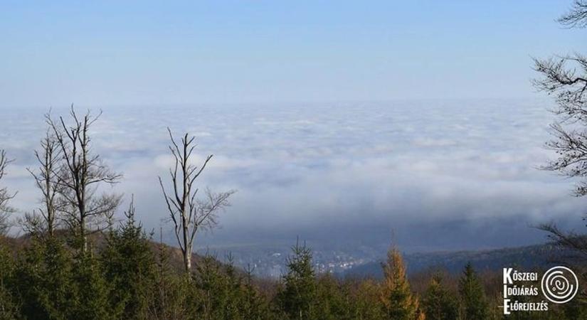 Kőszeg, felhő, napsütés - Különleges égi jelenség a város felett - fotó