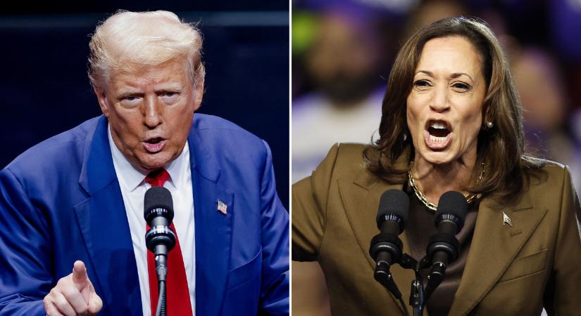 Hajszállal most Kamala Harris vezet