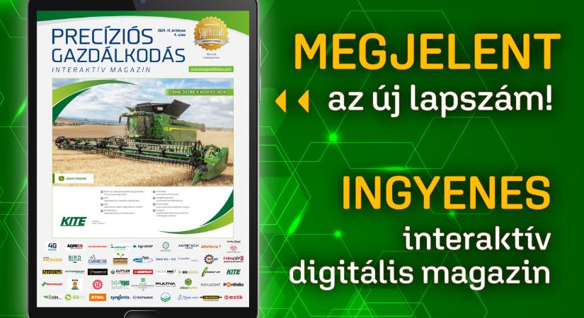 Megjelent és ingyenesen elérhető a legfrissebb Precíziós Gazdálkodás Interaktív Magazin!