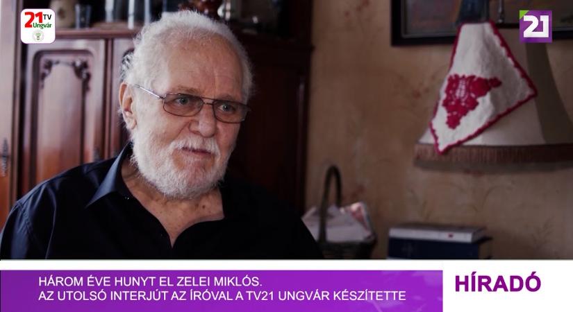 Három éve hunyt el Zelei Miklós. Az utolsó interjút az íróval a Tv21 Ungvár készítette (videó)