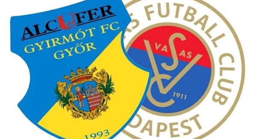 Gyirmót FC Győr–Vasas, hétfő, 20 óra – online közvetítés