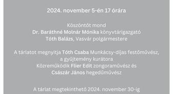 Szombathelyi témák a Vasvári Békeház Képzőművészeti Gyűjteményéből - Kiállítás a Berzsenyi Dániel Könyvtárban (nov. 5.)