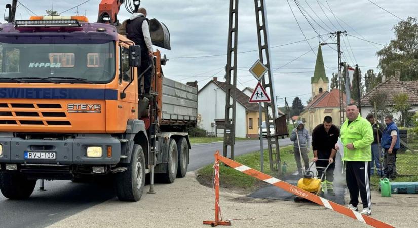 Járdaszakasz kapott új aszfaltburkolatot