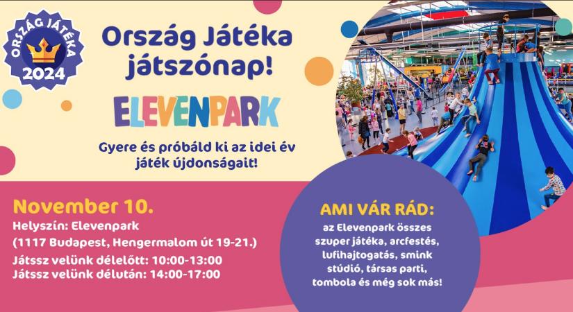 Ország Játéka 2024: igazi játékbirodalom költözik az Elevenparkba