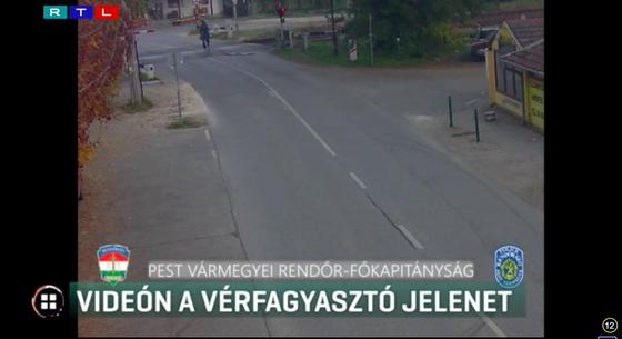 Leszakította a sorompót, megálljt intett a közeledő vonatnak és átbiciklizett a vasúti átkelőn egy sződligeti férfi - videó