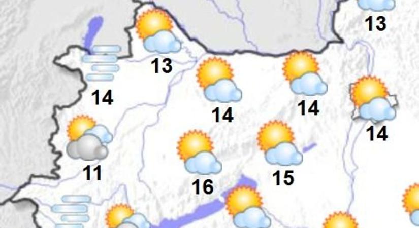 Többórás napsütéssel köszönt be a november