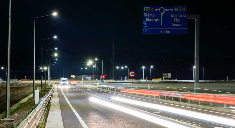 Jól becsülték: havonta százezer autót terel el Sepsiszentgyörgyről a nemrég átadott terelőút